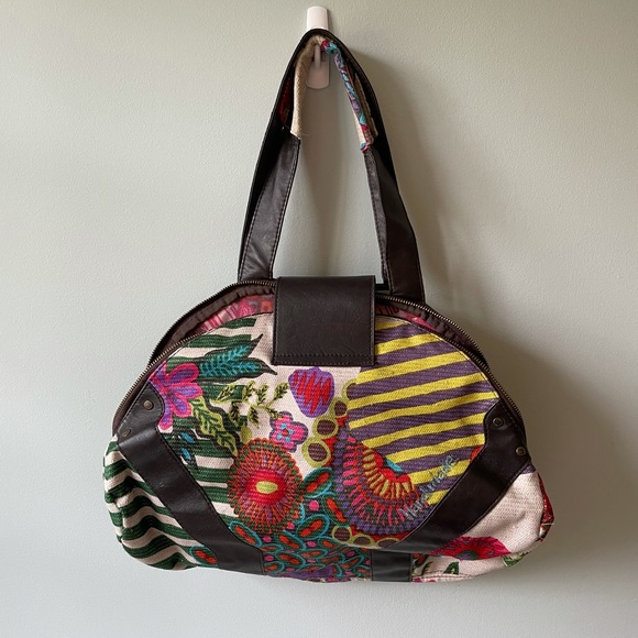 Desigual Purse Embroidered Floral Bag - Picture 8 of 9